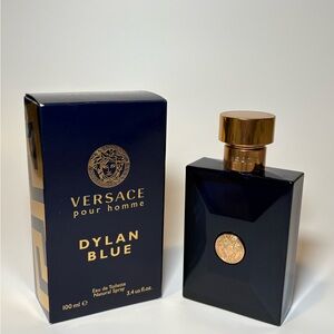 Versace Dylan Blue cologne - Deep Blue with Gold Accents